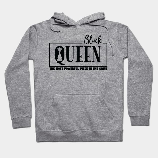 Black Queen Hoodie by VenusDanielle Designs